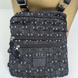ETA Everyday Travel Adventure Geometric Fabric Crossbody Bag.